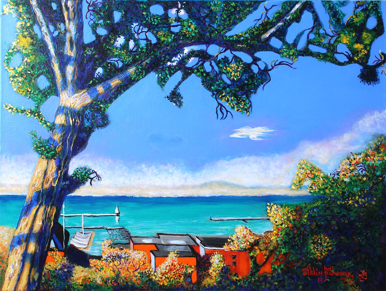 Portent on Champagne Lake. 30x40_Acrylic on canvas_2021 jpg